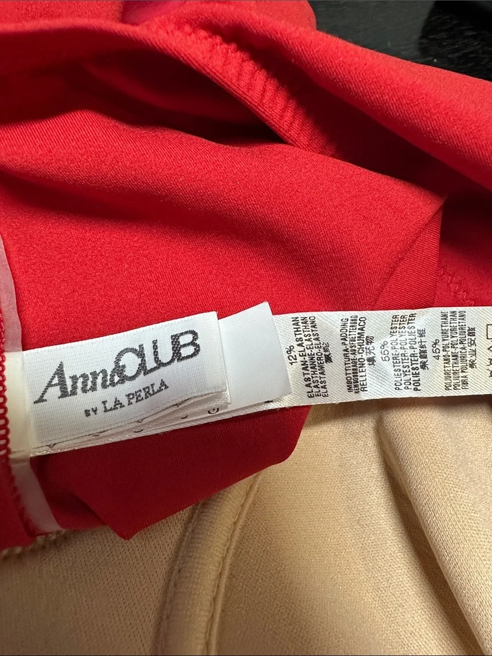 La Perla Anna Club Red One Piece Swimsuit Sz 14 B